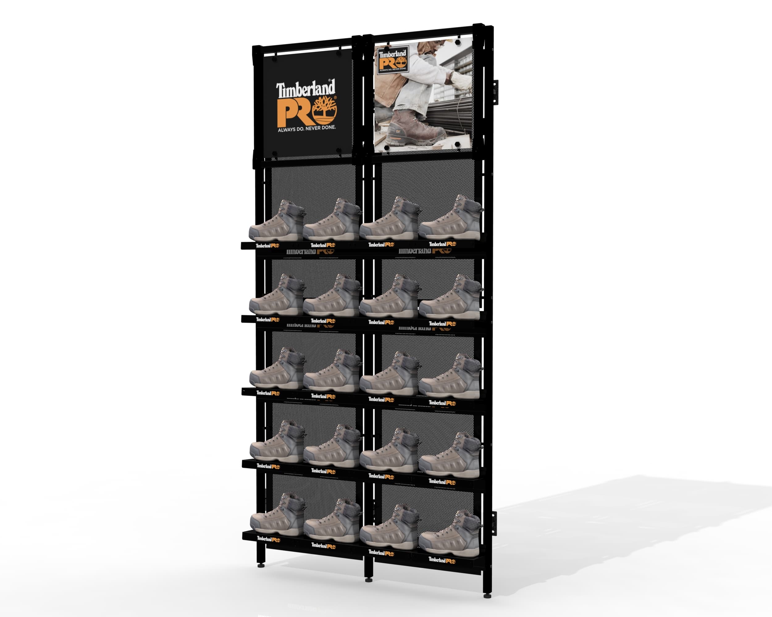 4' Footwear Wall