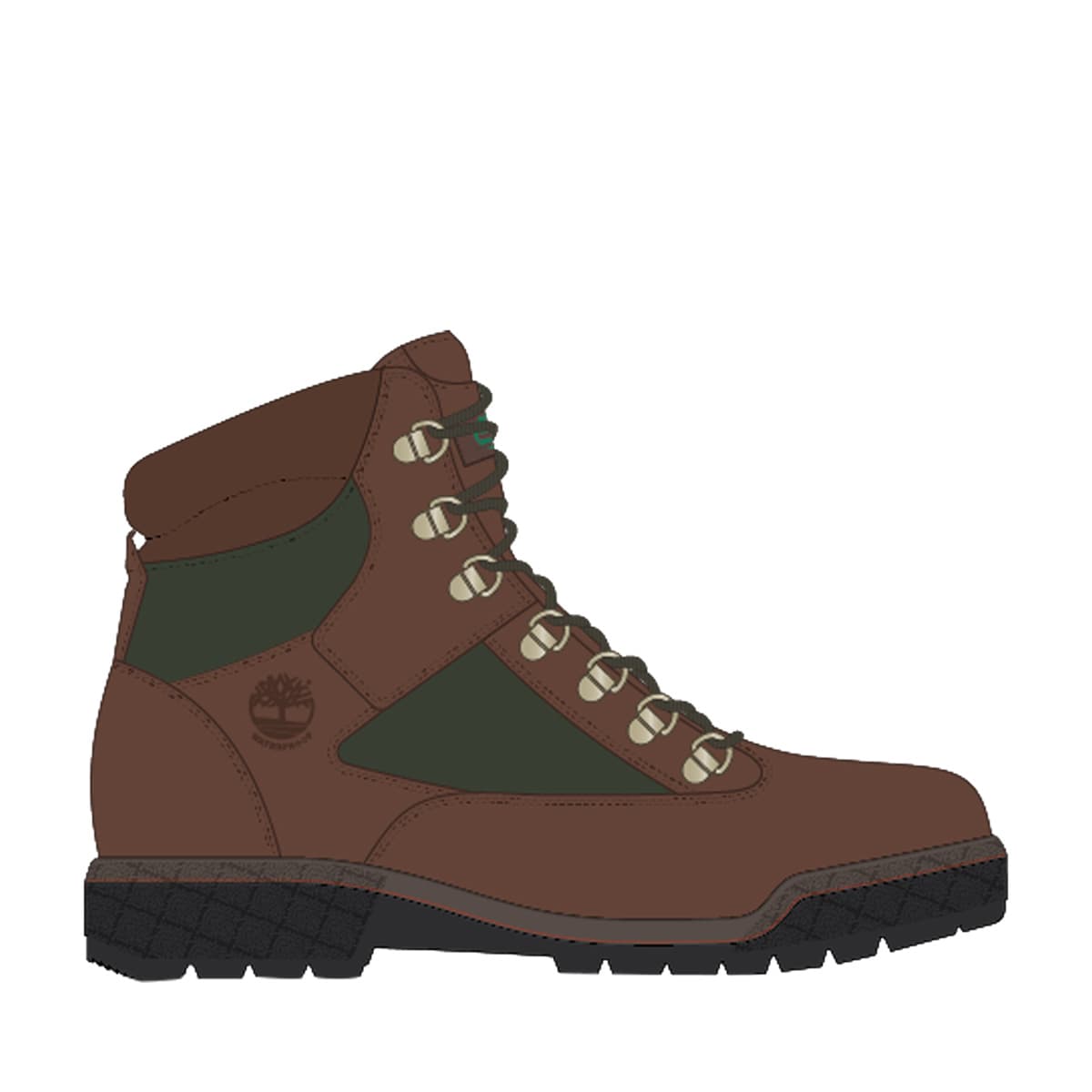 MID LACE UP Waterproof  BT 6 inch FIELD BOOT RE-ENG